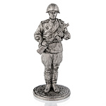 Оловянный солдатик миниатюра "Гвардии красноармеец с ППШ"